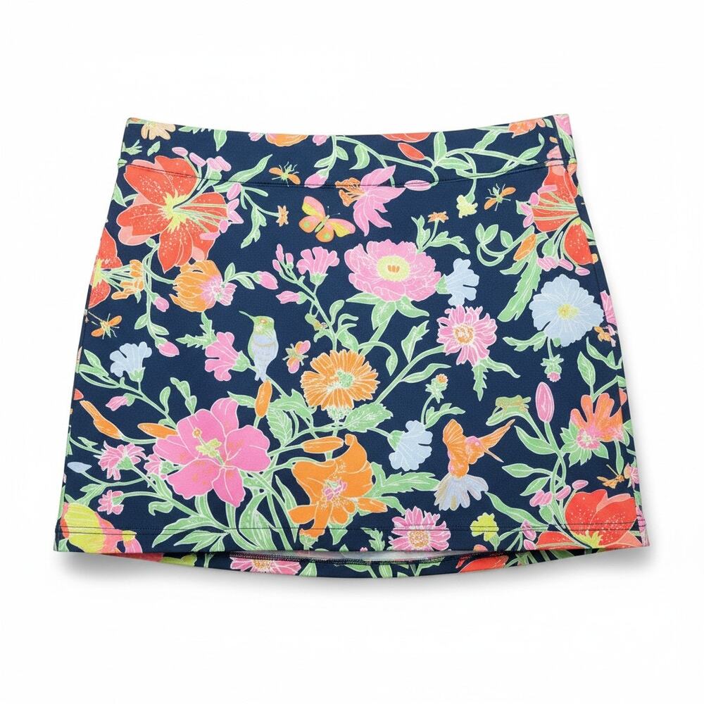 Gretchen Scott XS Floral Hummingbird Golf Skort Butterfly Preppy Skirt Casual